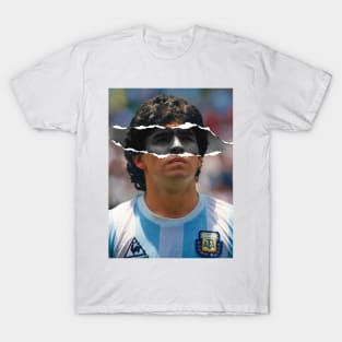 Diego Armando Maradona Dios 10 Portrait T-Shirt